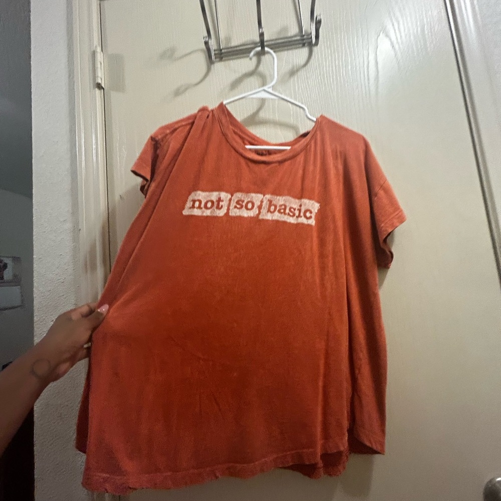 Orange red T-shirt